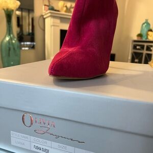 Fuchsia Suede Women's Shoes